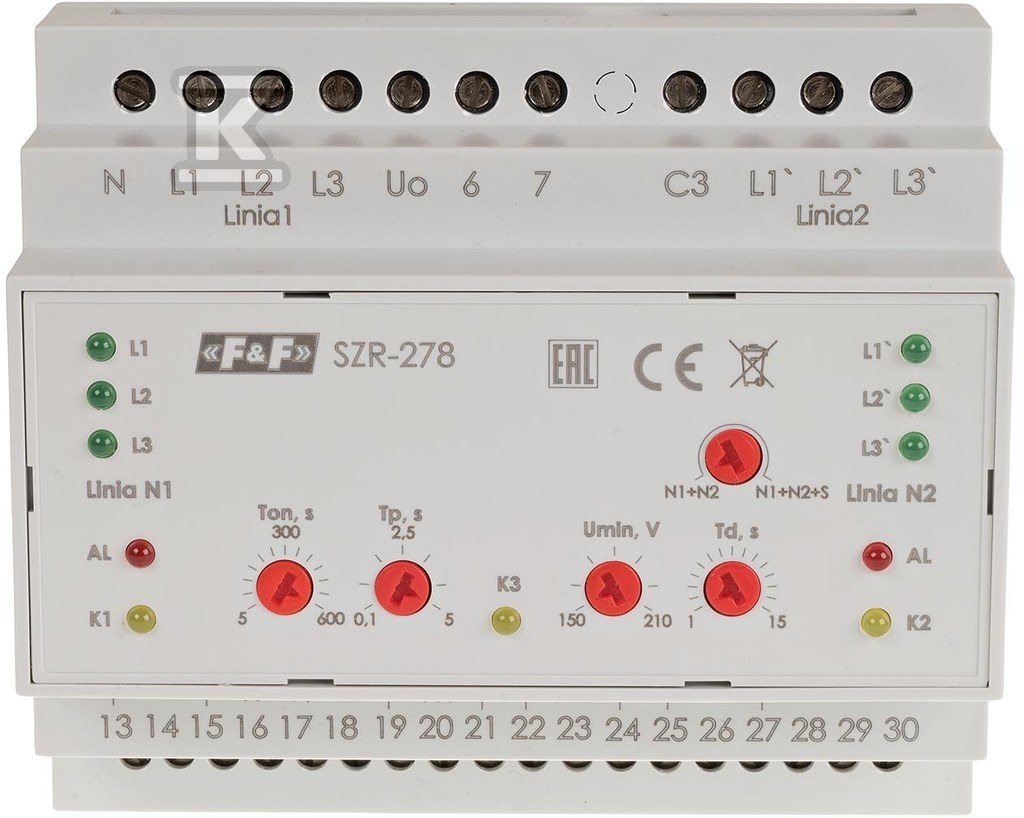 Резервний комутаційний контролер, 3-х і - SZR-278