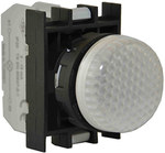 Signal lamp white, LED 12-30V AC/DC