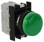 Лампа сигнальна B з LED 12-30V AC/DC зелена