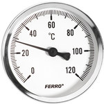 100 mm thermometer 1/2" axial 0-120 ° C