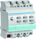 Sterownik załączający / żaluzjowy 16 A, 6-/3-krotny, obc. pojemnościowe, 4 mod, KNX