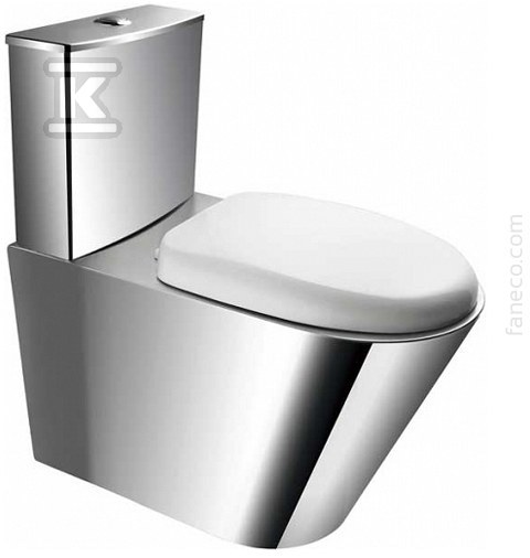 WC COMPACT stainless steel floor - UR2A