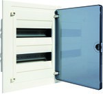 Flush-mounted enclosure Golf IP40, transparent door, 24 modules