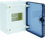 Golf IP40 surface-mounted distribution board, transparent door, 4 modules