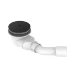 Сифон для душової кабіни Ø 90, h=80 мм, чорний матовий