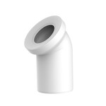 Kolanko WC 45 ° DN100