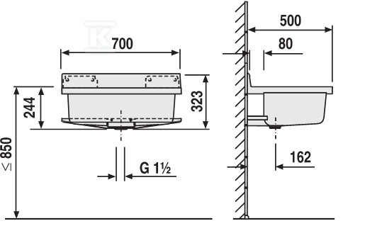 Господарська камера MAXI граніт - VS60007CB60E99