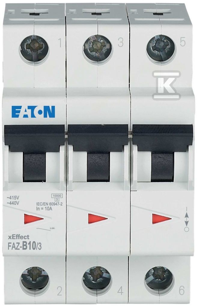 3-pole 15kA series miniature circuit - 278843