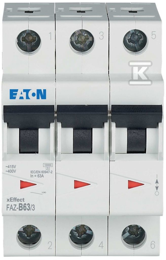 3-pole 15kA series miniature circuit - 278853