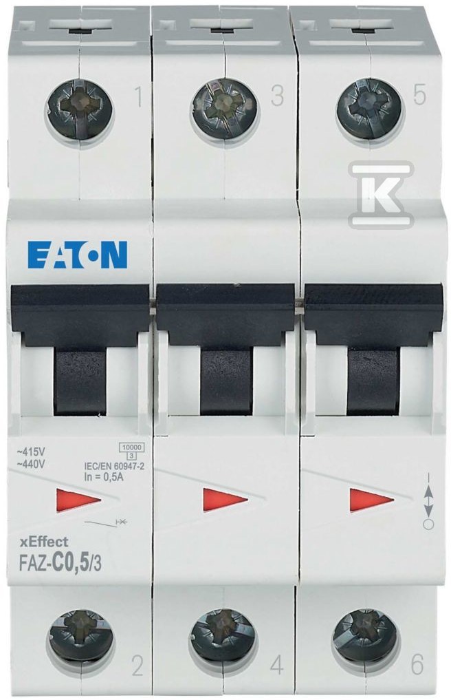 3 pole 15kA series miniature circuit - 278856