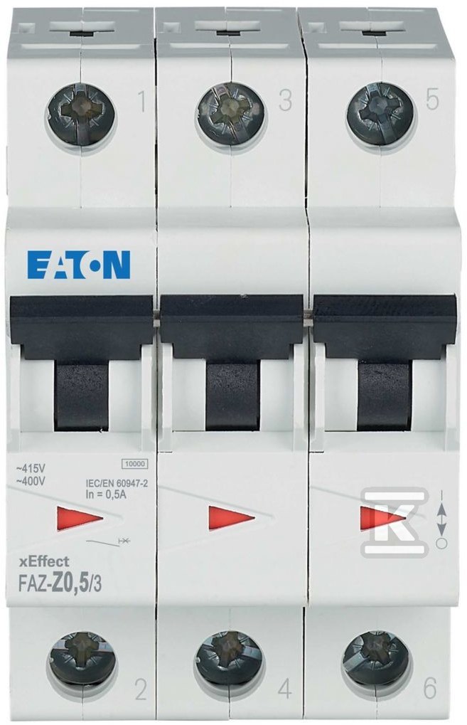 Trojpólový istič série 10 kA FAZ-Z0,5/3 - 278918