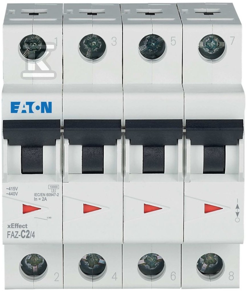 4-pole 15kA series miniature circuit - 279049