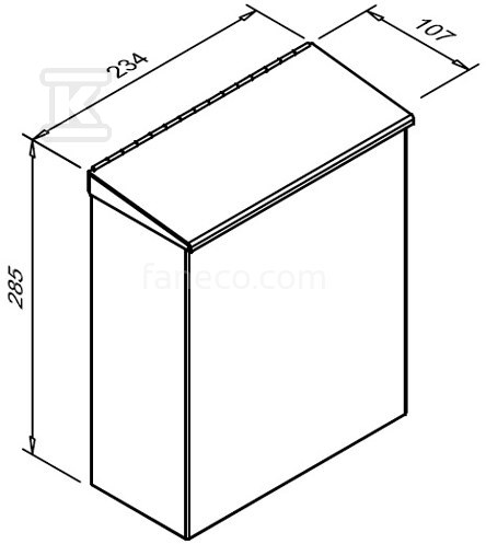 Настінний кошик для гігієнічних - WB7BL