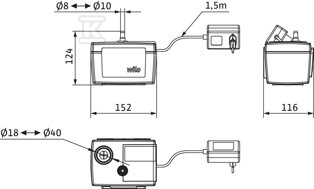 Pompa de condens Wilo-Plavis 011-C-2G - 2548593