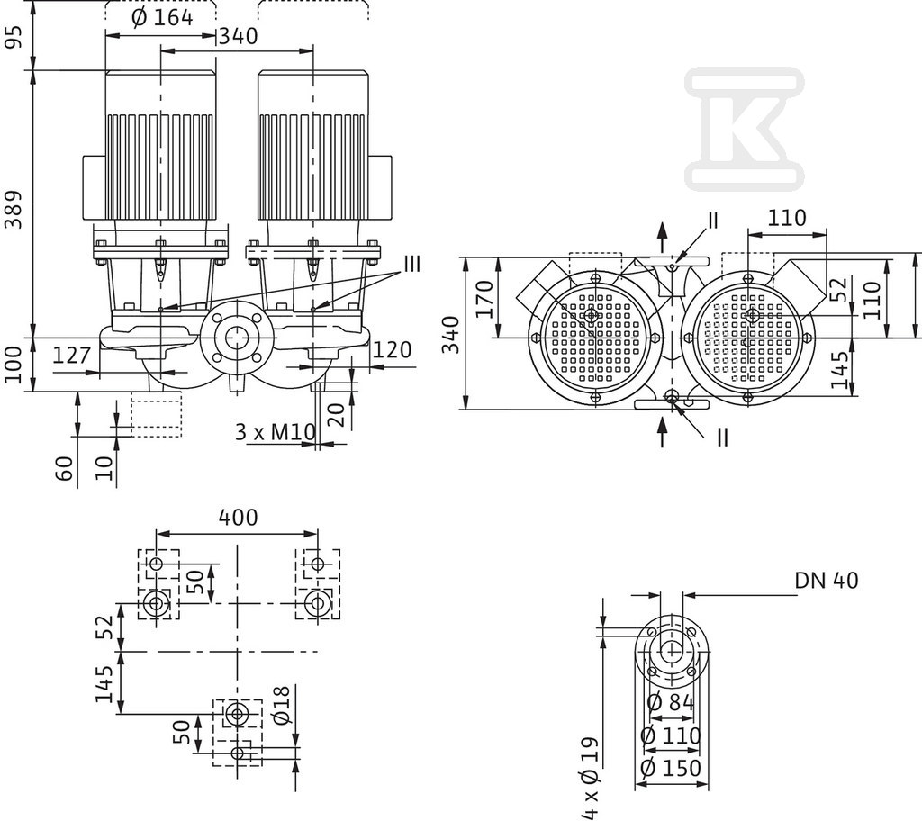 Double circulation pump - 2089238