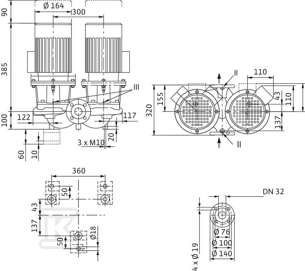 Double circulation pump - 2089227