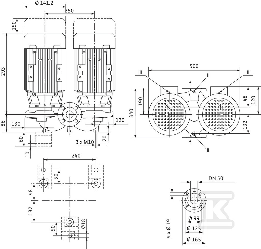 Double circulation pump - 2089623