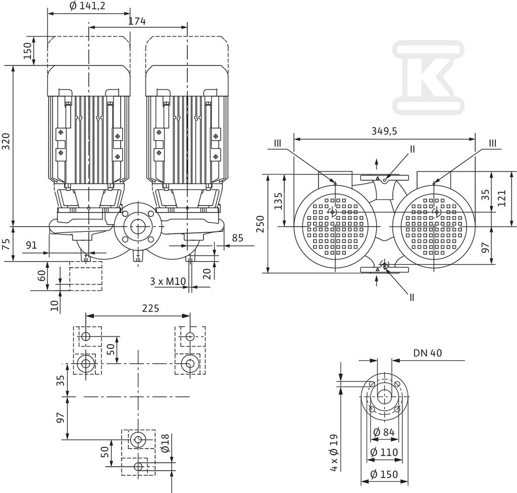 Double circulation pump - 2089643