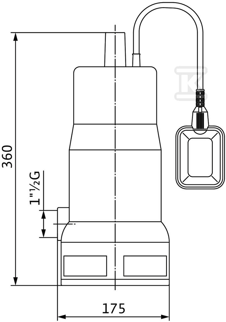 WILO Initial WASTE 14-9 leeresztő - 4168022