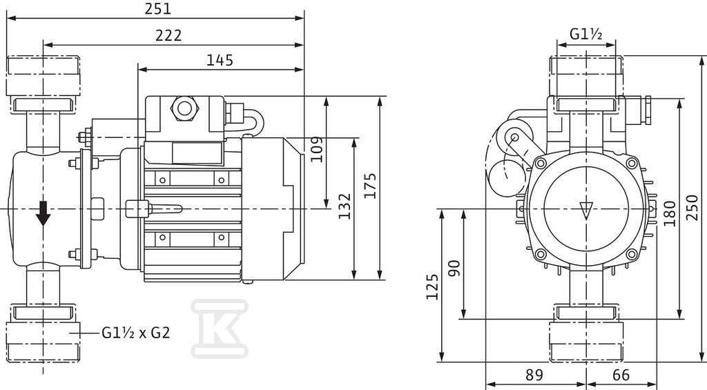 Obehové čerpadlo Wilo-Veroline-IP-Z - 4090293