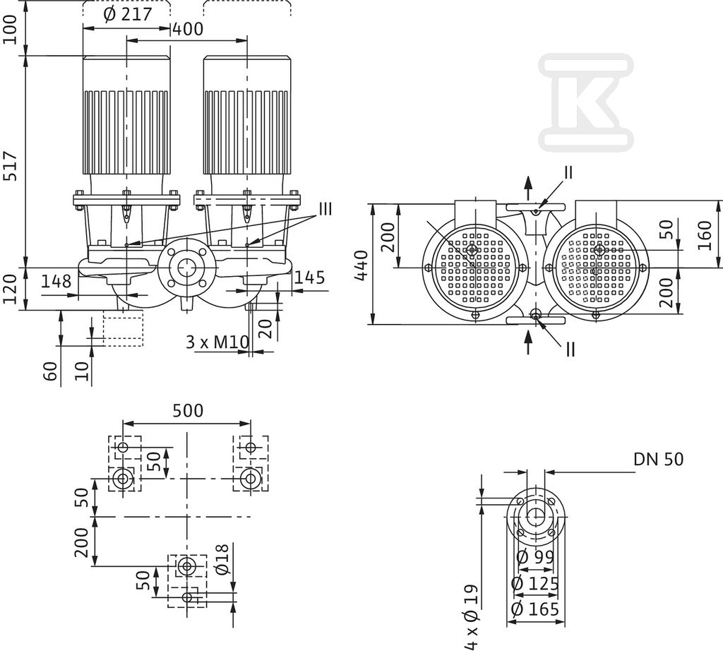 Double circulation pump - 2120949