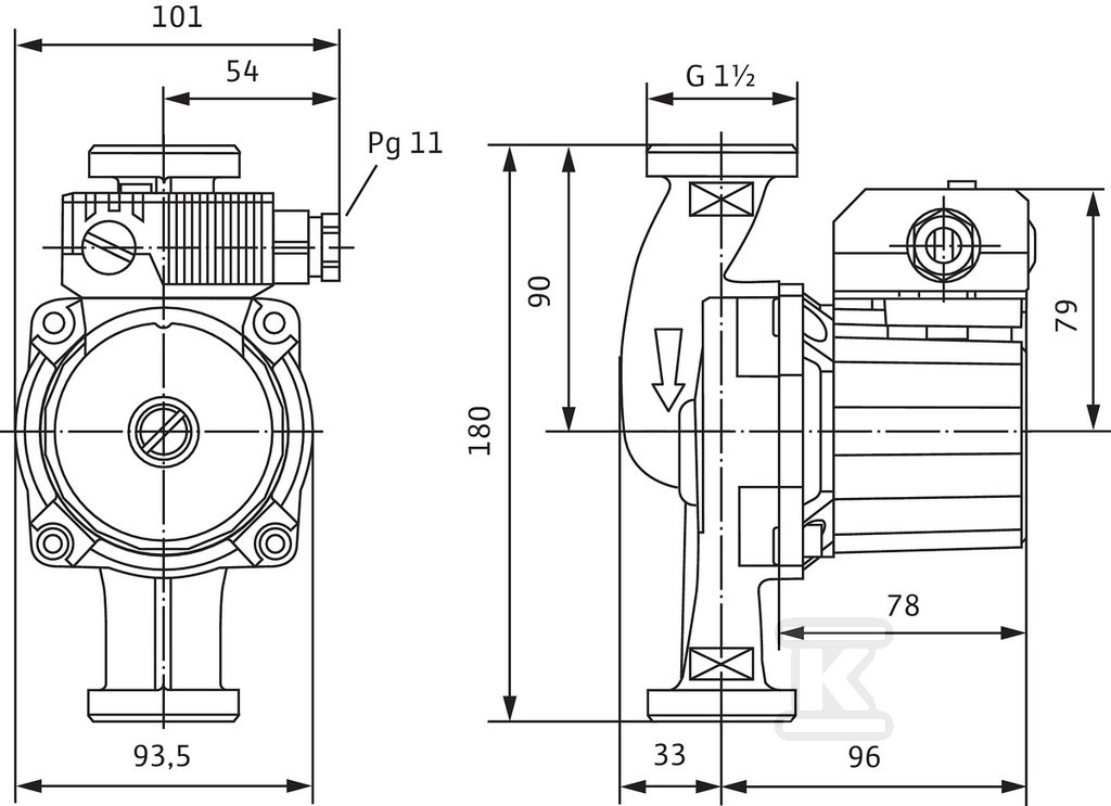 Circulation pump Wilo-STAR-Z 25/6 - 4047573