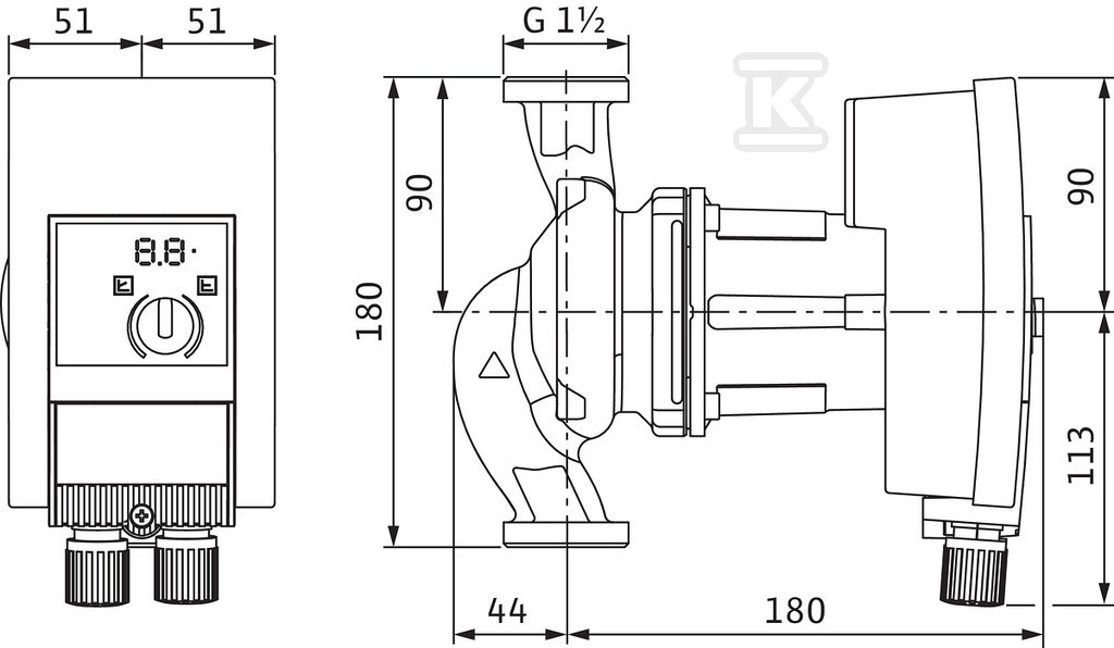 Circulation pump Wilo-Yonos MAXO - 2120640