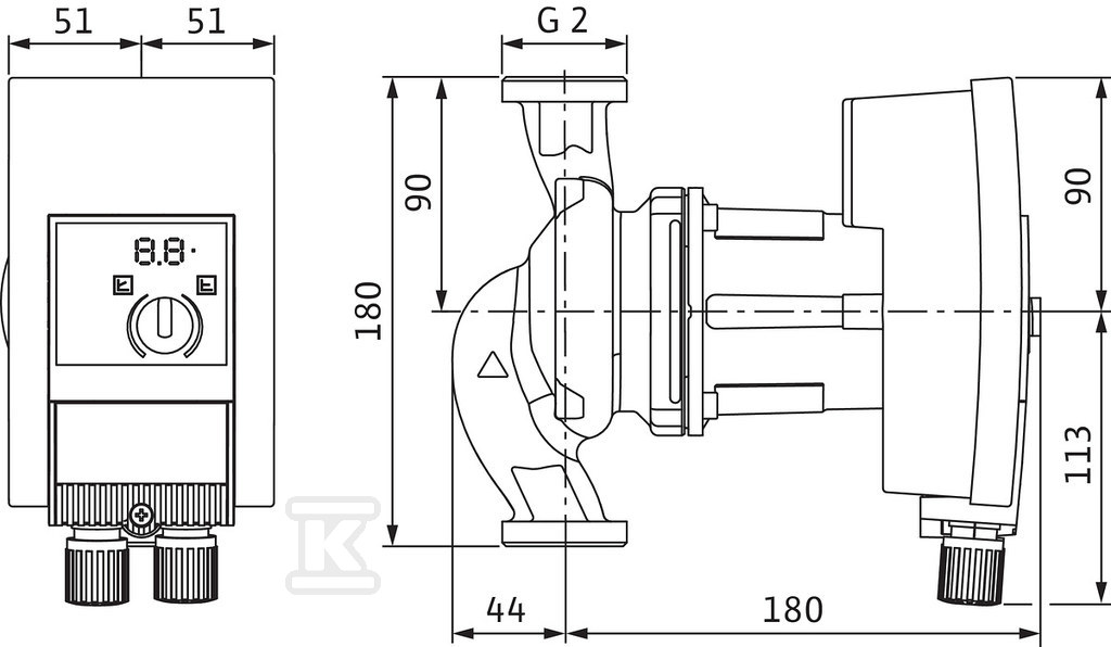 Circulation pump Wilo-Yonos MAXO - 2120642