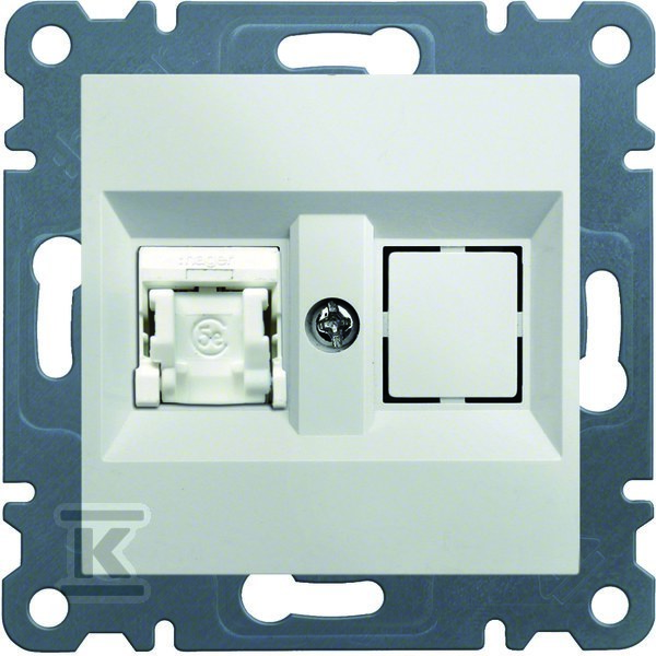 LUMINA 1xRJ45 Cat.5e UTP socket, white - WL2110