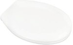 Toilet seat, duroplast, soft-close, plastic hinges