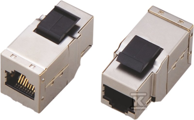 Konektor RJ45-RJ45 pro panel STP cat.6A - WTM22