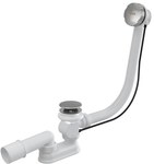 Bathtub siphon with overflow - chrome