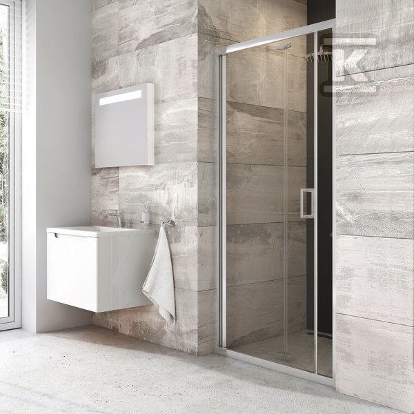 Folding shower door BLDZ2-70 bright alu - X01H10C00Z1