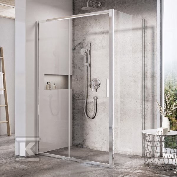 Shower door, sliding BLSDP2-100 bright - X0PMA0C00Z1