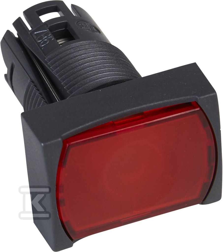 Przycisk płaski czerwony push push LED - ZB6DF4
