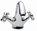 RETRO NEW standing washbasin mixer, chrome