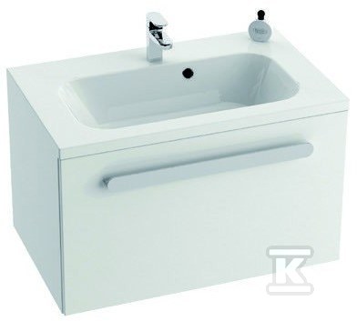 Chrome 600 white washbasin with a tap - XJG01160000