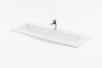 Clear 1000 white washbasin with holes