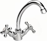 RETRO standing washbasin mixer, chrome