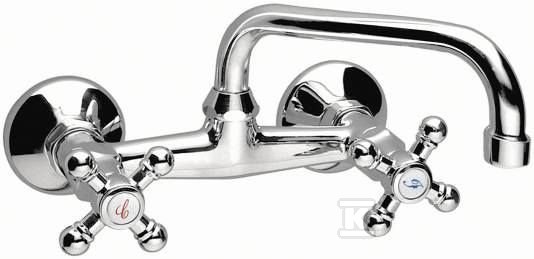 RETRO wall-mounted washbasin mixer, - XR3