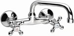 RETRO wall-mounted washbasin mixer, chrome