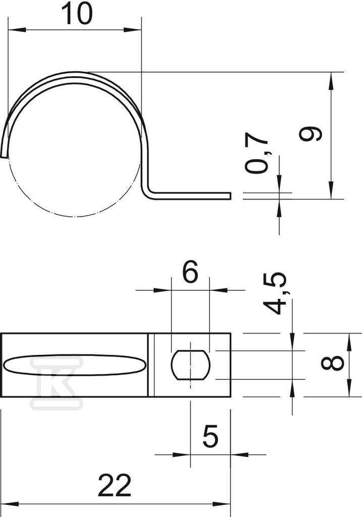 Upevňovací svorka typ 604 10 G - 1003100