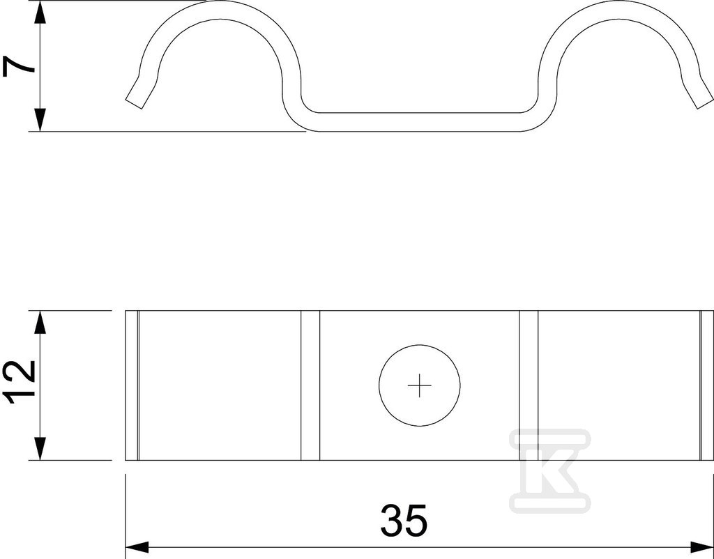 Obejma mocująca typ 1015 D 6 G - 1009457