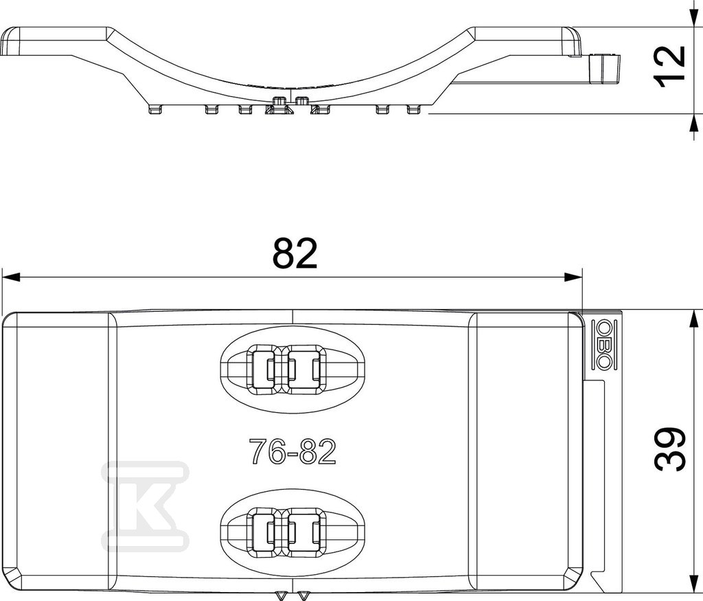 Universal counter tray type 2058UW 82 - 1198082