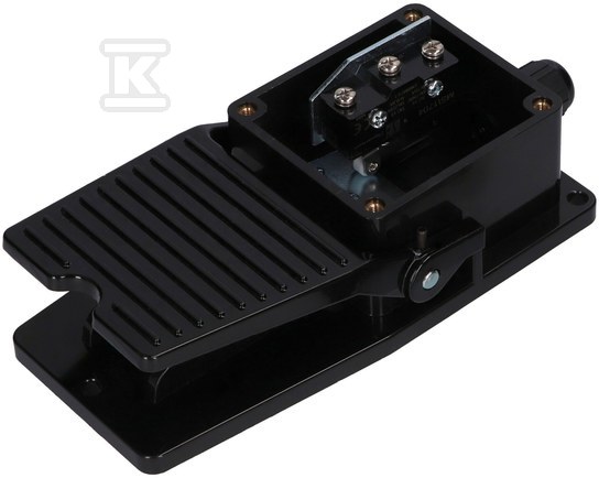 Ножна педаль 200 x 100 алюмінієва чорна - FS\402