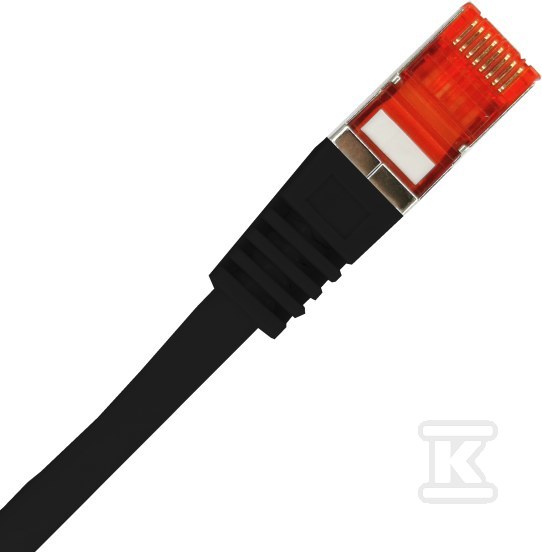 Patchcord S/FTP kat.6A LSOH 0,25m černý - KKS6ACZA0.25