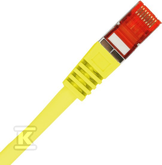 Patchcord S/FTP kat.6A LSOH 0,25m žlutý - KKS6AZOL0.25