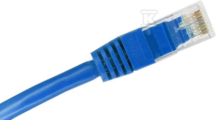 Patchcord U/UTP kat.5e PVC 0,25m modrý - KKU5NIE0.25