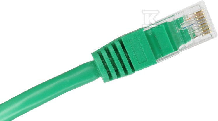 Patchcord U/UTP kat.6A LSOH 0,5m zelený - KKU6AZIE0.5