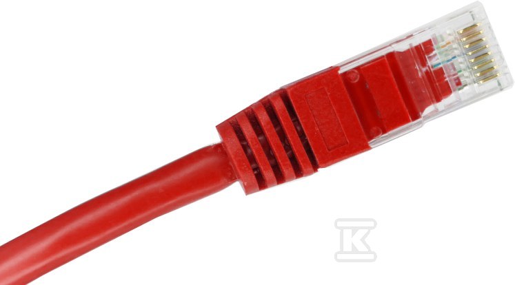 Patchcord U/UTP kat.6 PVC 5.0m czerwony - KKU6CZE5